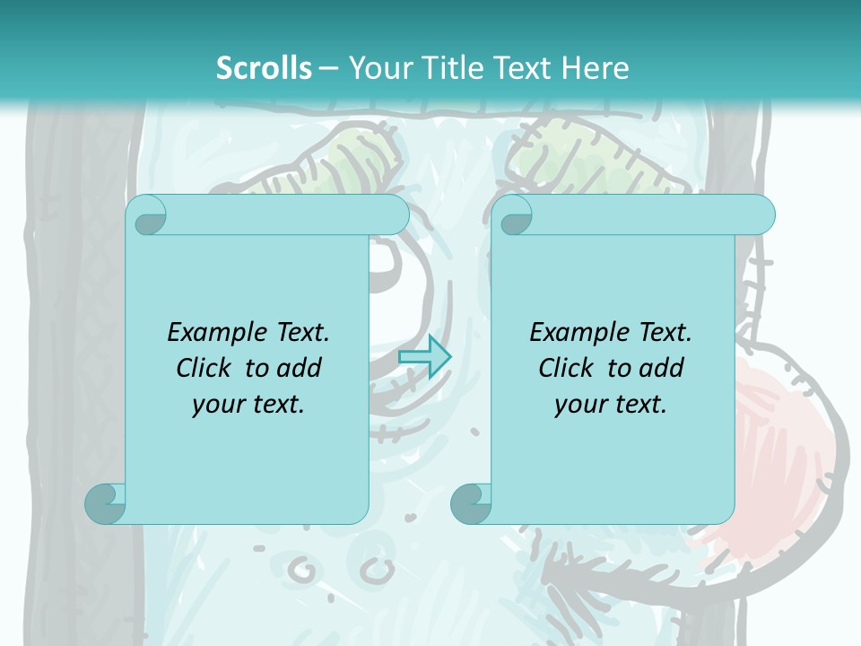 Illustration Cold Computer Virus PowerPoint Template