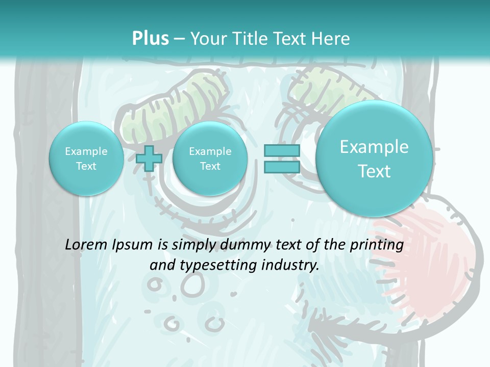 Illustration Cold Computer Virus PowerPoint Template