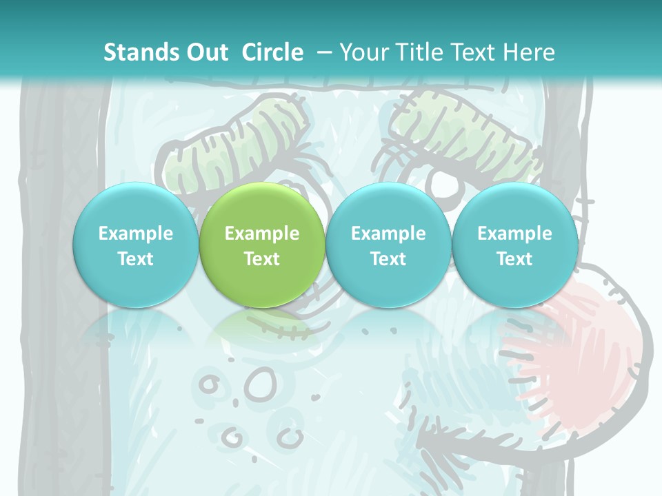 Illustration Cold Computer Virus PowerPoint Template