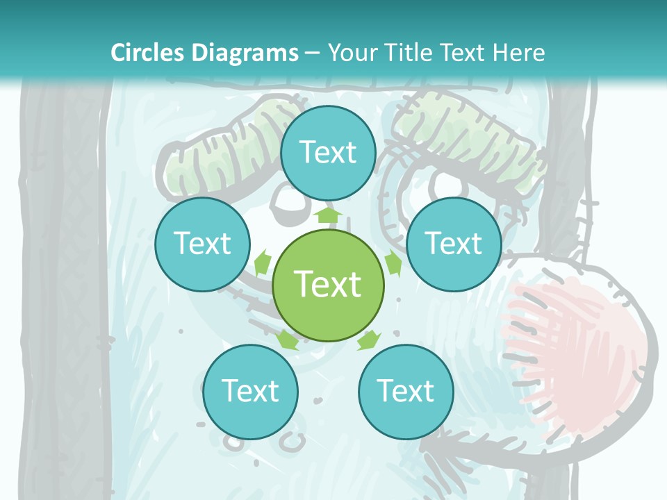 Illustration Cold Computer Virus PowerPoint Template