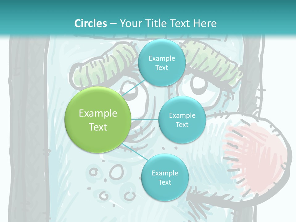 Illustration Cold Computer Virus PowerPoint Template