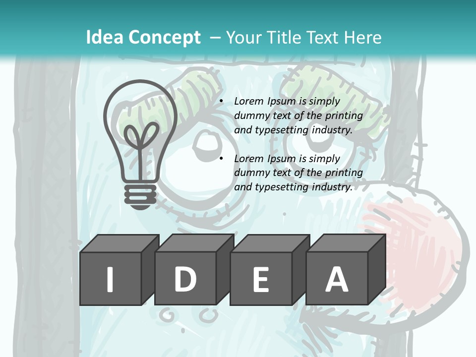 Illustration Cold Computer Virus PowerPoint Template