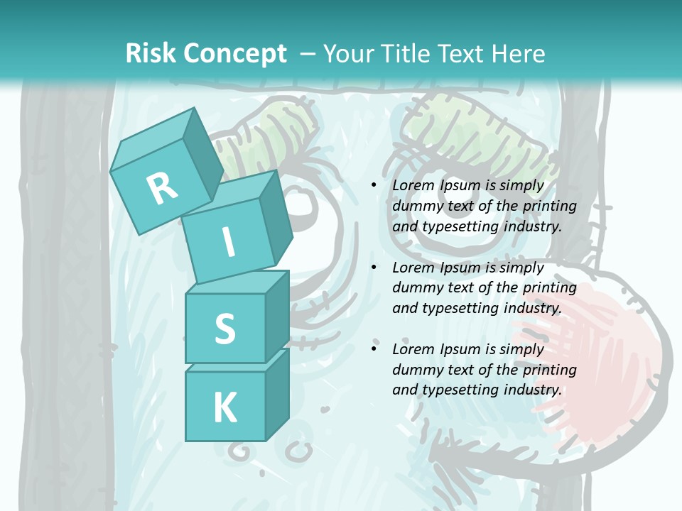 Illustration Cold Computer Virus PowerPoint Template