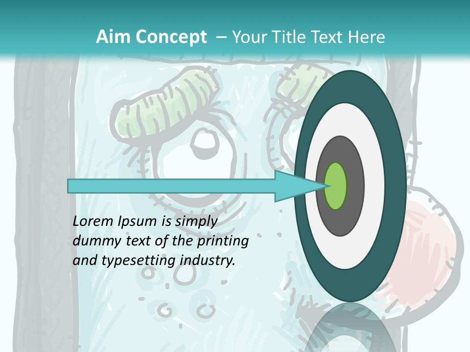 Illustration Cold Computer Virus PowerPoint Template