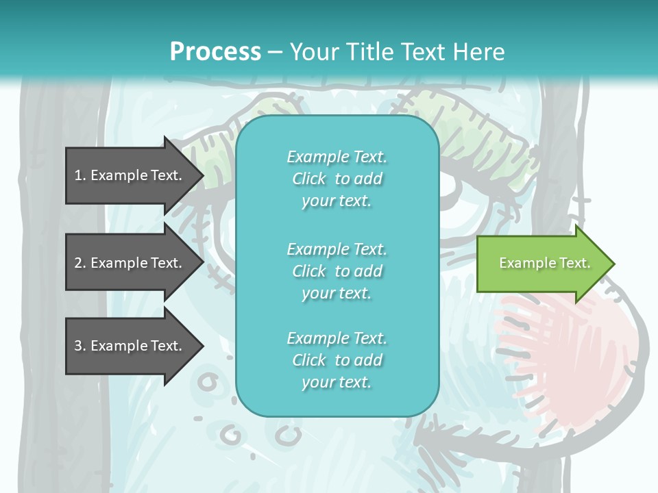 Illustration Cold Computer Virus PowerPoint Template