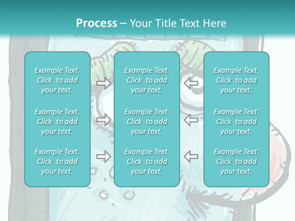 Illustration Cold Computer Virus PowerPoint Template