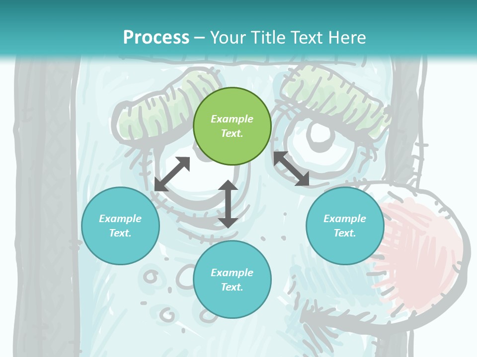 Illustration Cold Computer Virus PowerPoint Template