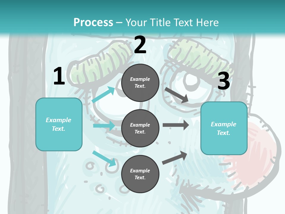 Illustration Cold Computer Virus PowerPoint Template