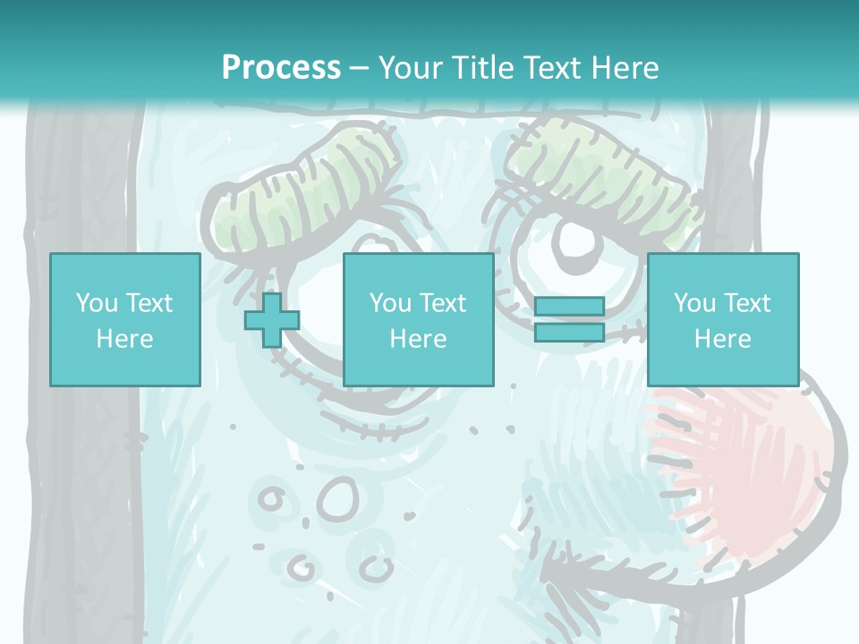 Illustration Cold Computer Virus PowerPoint Template