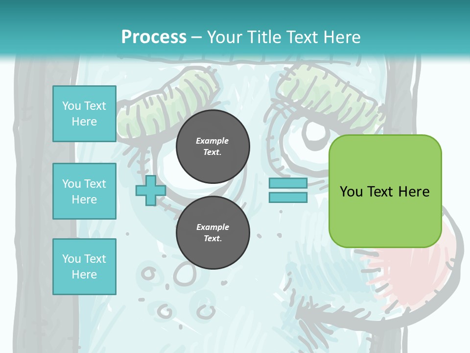 Illustration Cold Computer Virus PowerPoint Template