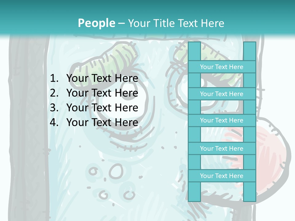 Illustration Cold Computer Virus PowerPoint Template