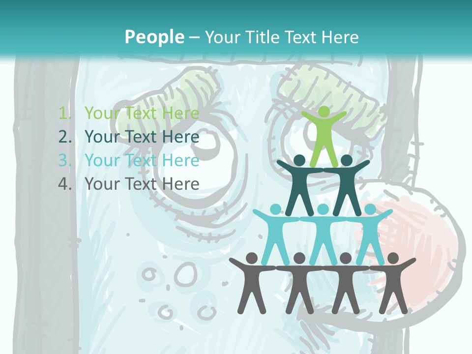 Illustration Cold Computer Virus PowerPoint Template