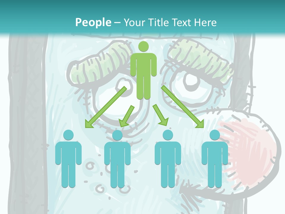 Illustration Cold Computer Virus PowerPoint Template