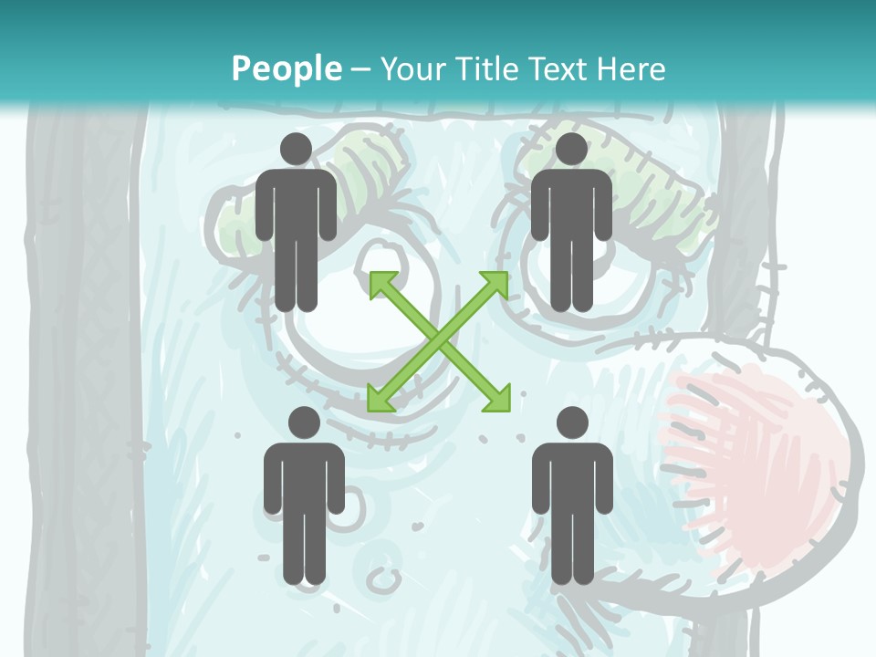 Illustration Cold Computer Virus PowerPoint Template