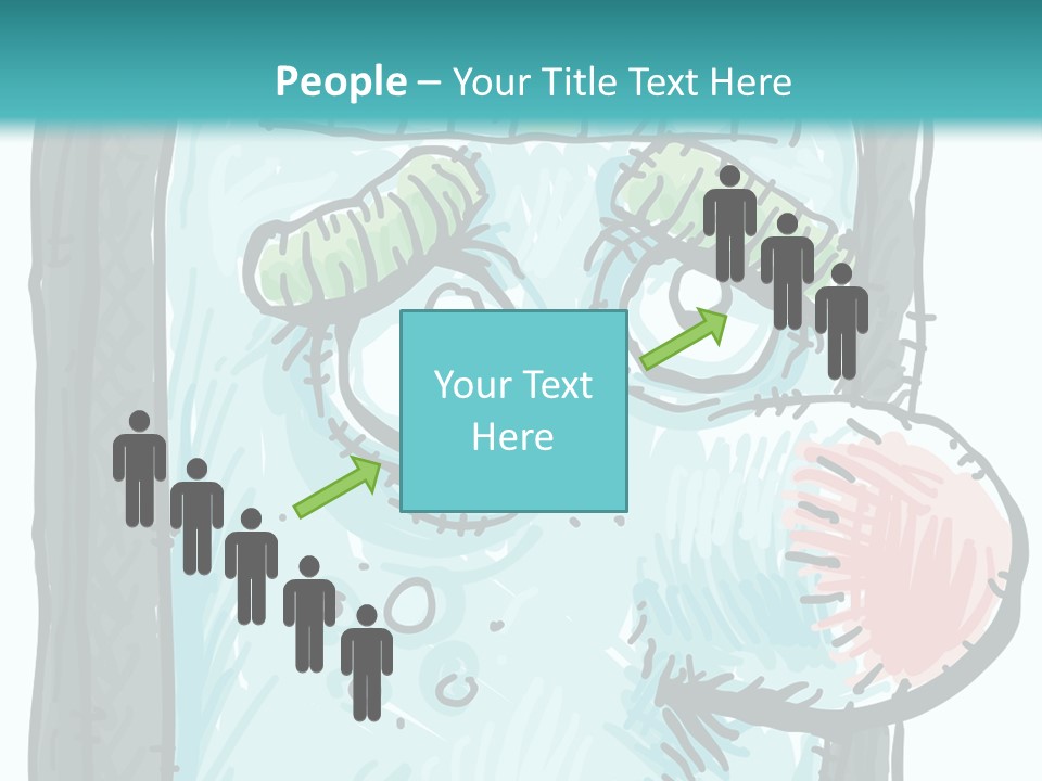 Illustration Cold Computer Virus PowerPoint Template