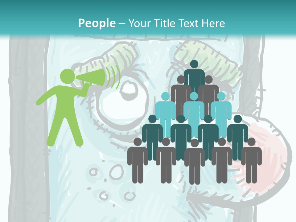 Illustration Cold Computer Virus PowerPoint Template