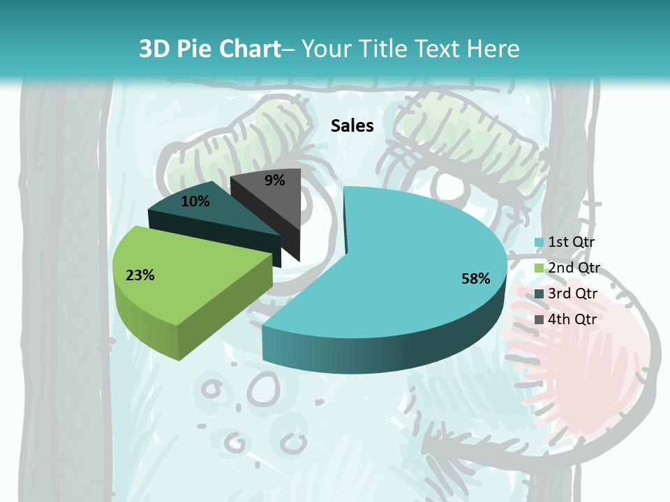 Illustration Cold Computer Virus PowerPoint Template