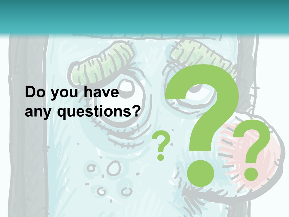 Illustration Cold Computer Virus PowerPoint Template