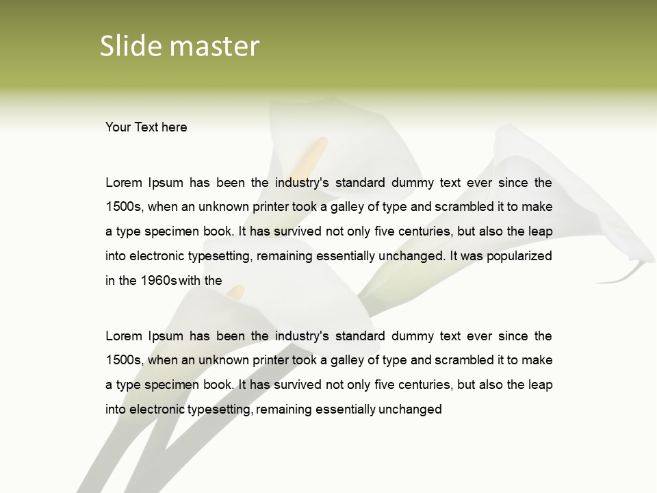 Pure Yellow Delicate PowerPoint Template