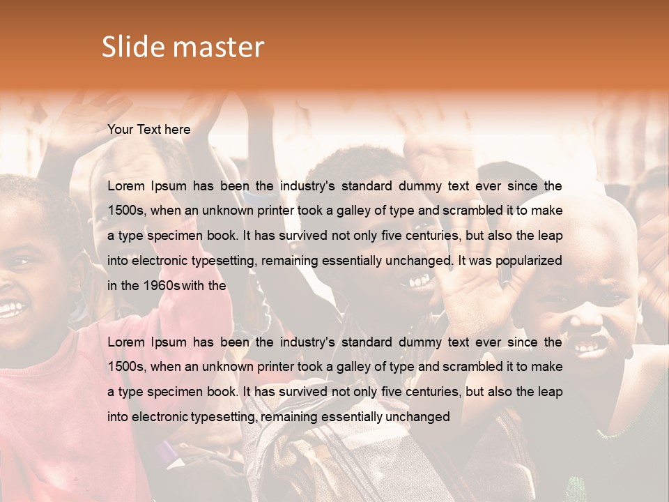 Girl Child Village PowerPoint Template