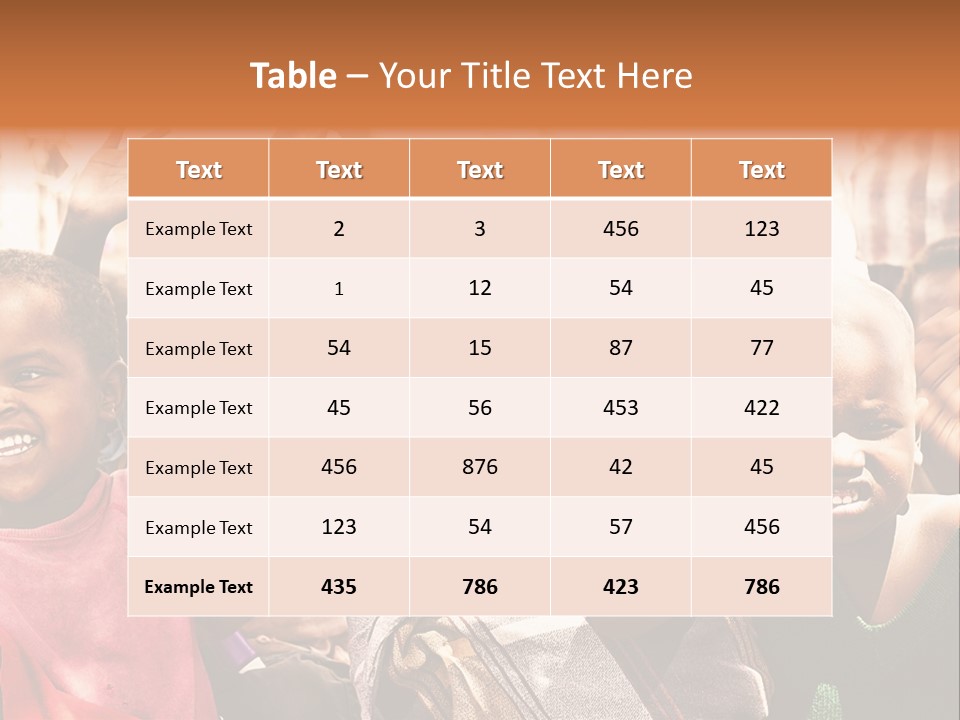 Girl Child Village PowerPoint Template