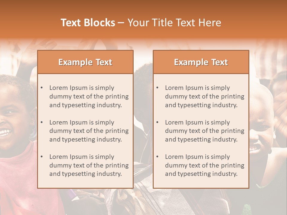 Girl Child Village PowerPoint Template