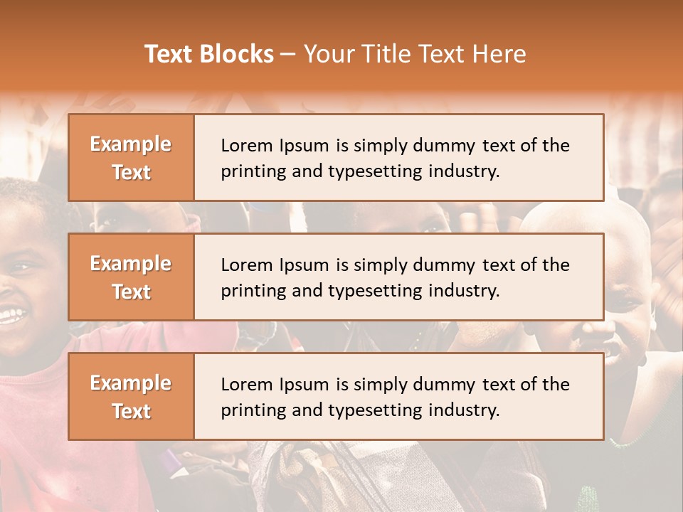Girl Child Village PowerPoint Template