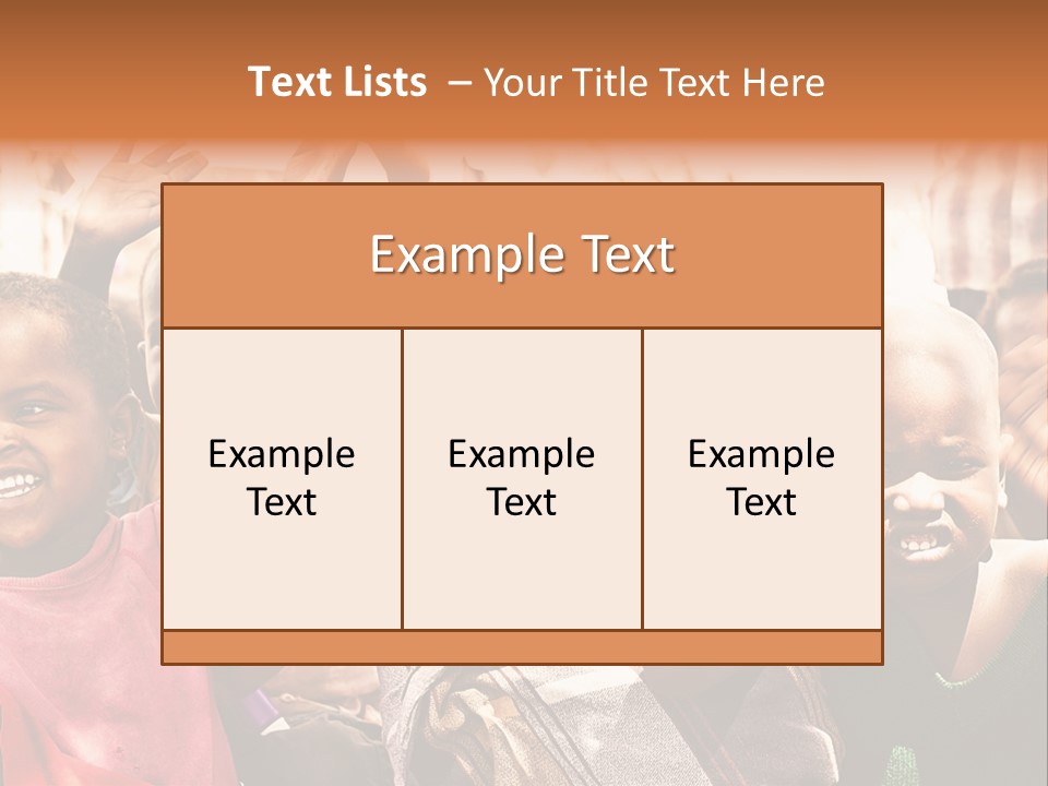 Girl Child Village PowerPoint Template