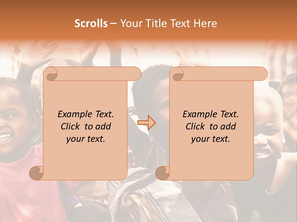 Girl Child Village PowerPoint Template