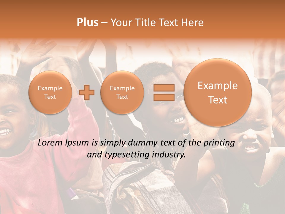 Girl Child Village PowerPoint Template