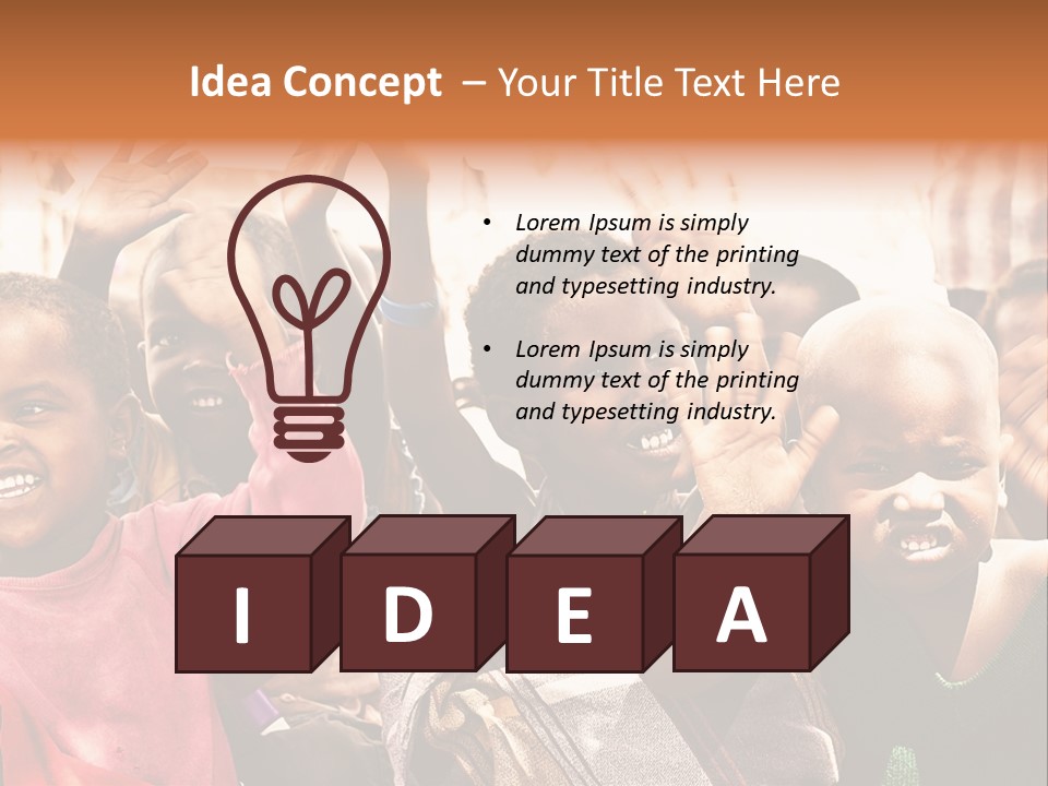 Girl Child Village PowerPoint Template