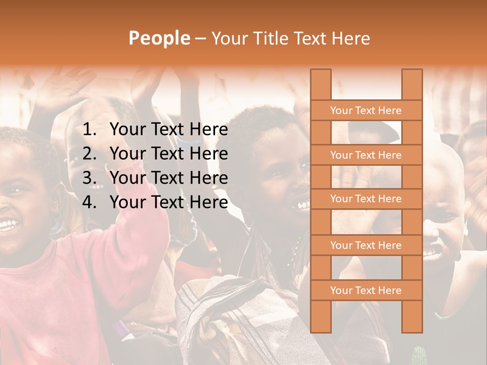 Girl Child Village PowerPoint Template