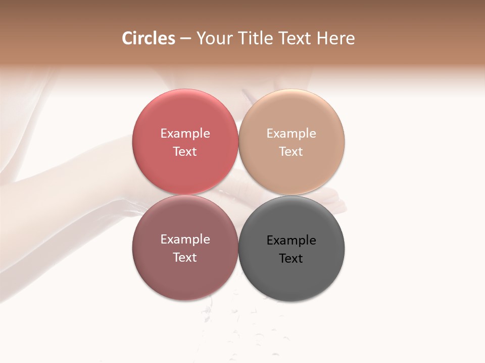 Attractive Cosmetics Girl PowerPoint Template