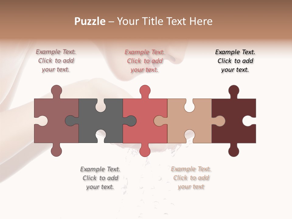 Attractive Cosmetics Girl PowerPoint Template