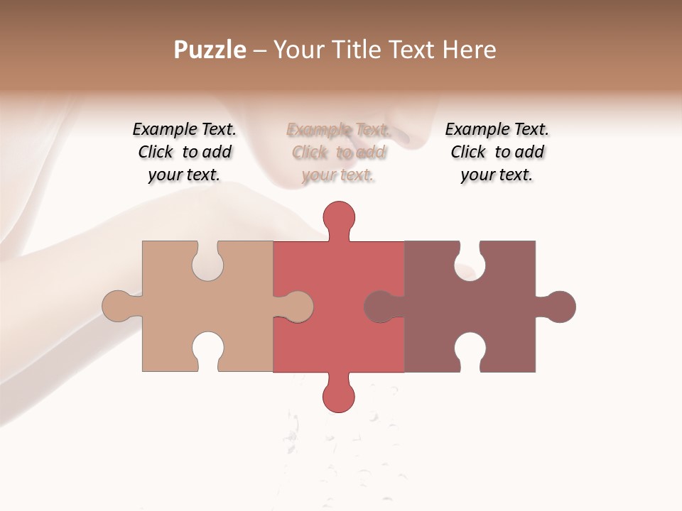 Attractive Cosmetics Girl PowerPoint Template