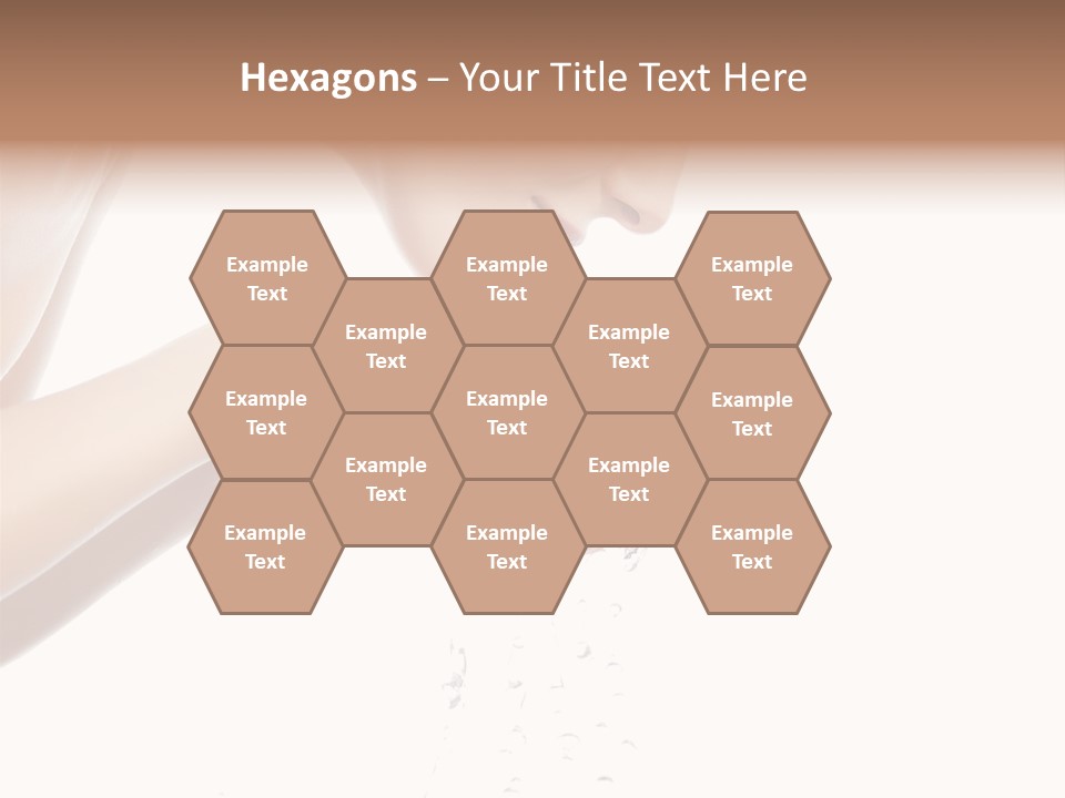 Attractive Cosmetics Girl PowerPoint Template