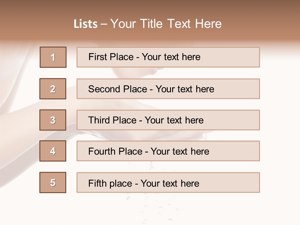 Attractive Cosmetics Girl PowerPoint Template