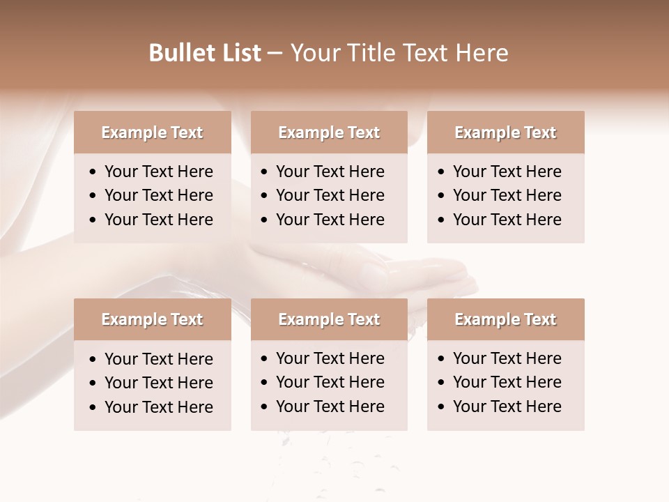 Attractive Cosmetics Girl PowerPoint Template