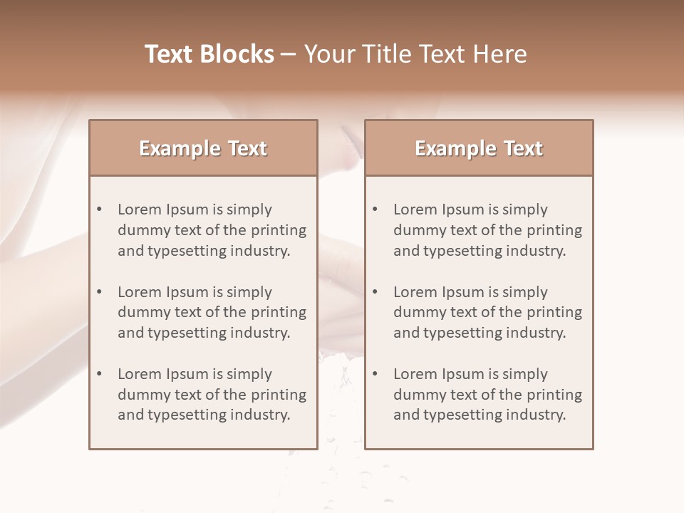 Attractive Cosmetics Girl PowerPoint Template