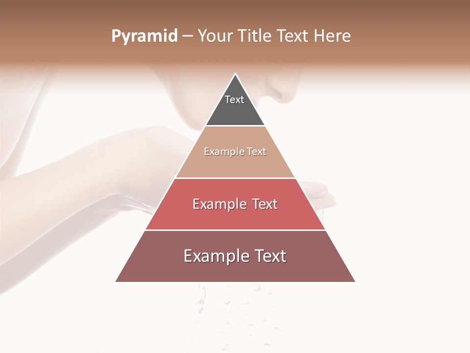 Attractive Cosmetics Girl PowerPoint Template