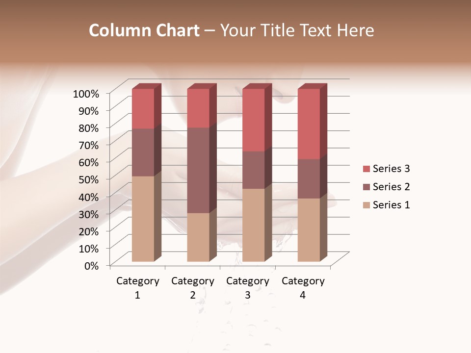 Attractive Cosmetics Girl PowerPoint Template