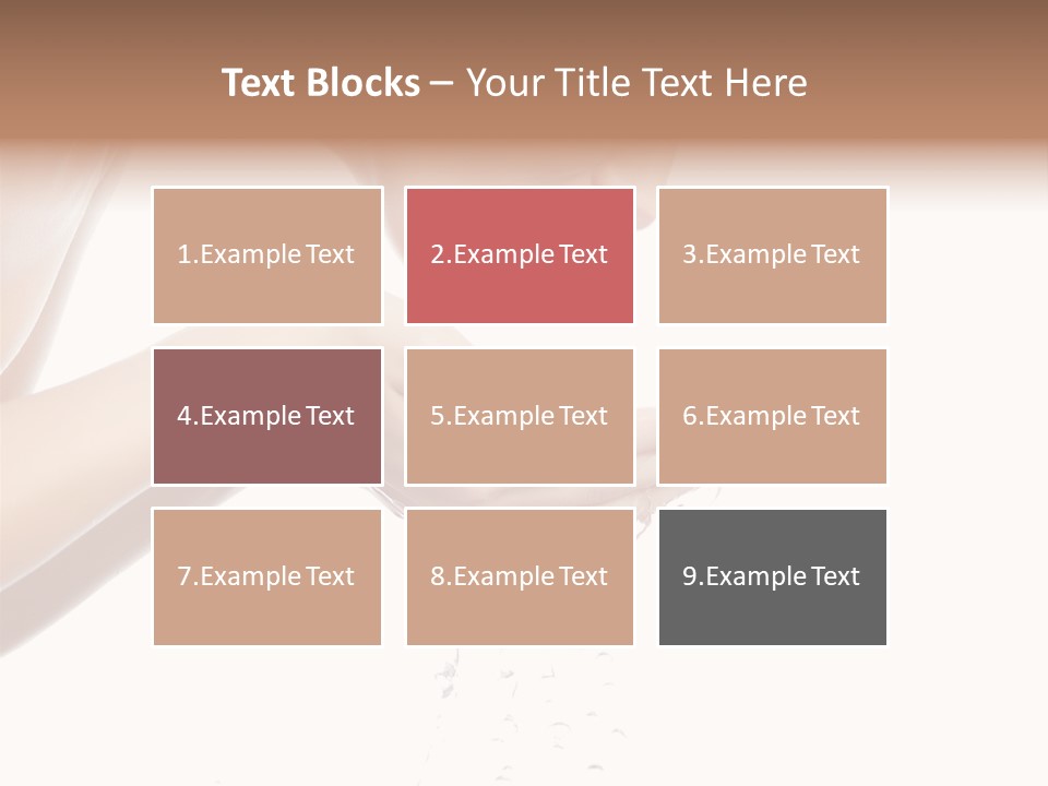 Attractive Cosmetics Girl PowerPoint Template