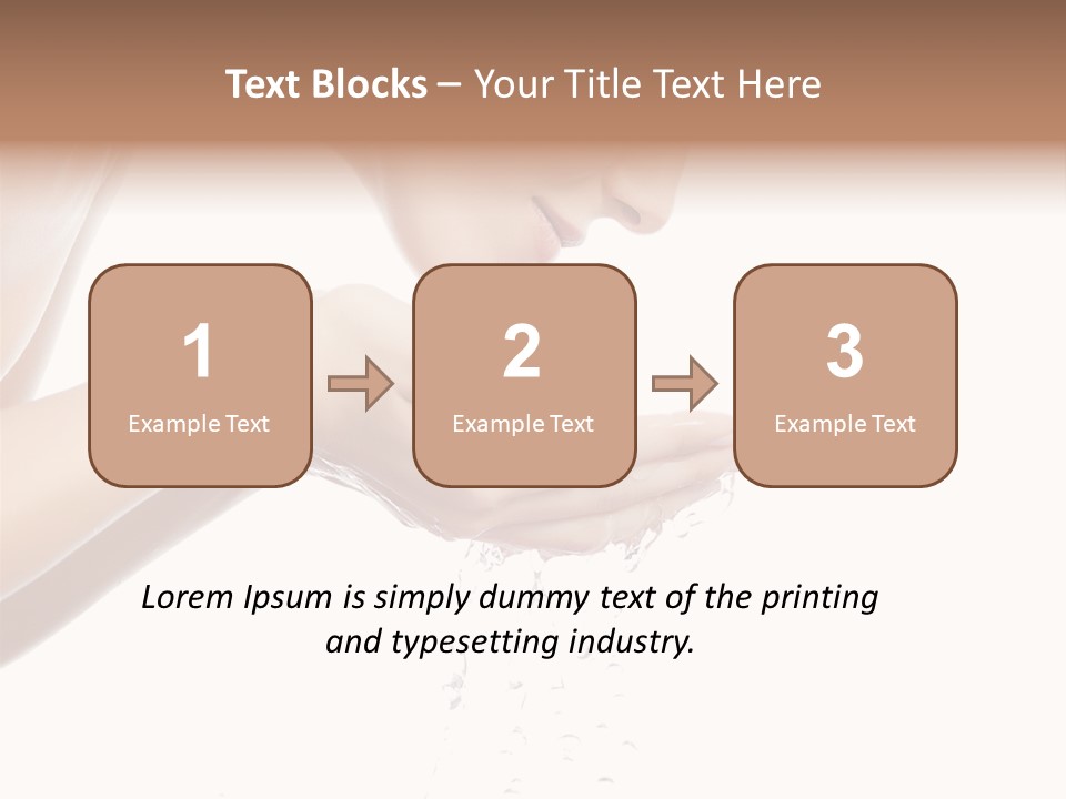 Attractive Cosmetics Girl PowerPoint Template