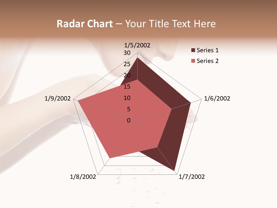 Attractive Cosmetics Girl PowerPoint Template
