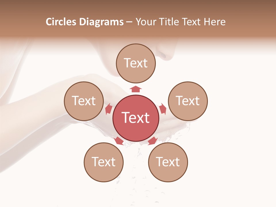 Attractive Cosmetics Girl PowerPoint Template