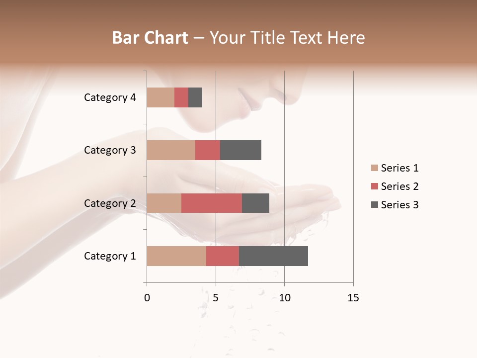 Attractive Cosmetics Girl PowerPoint Template