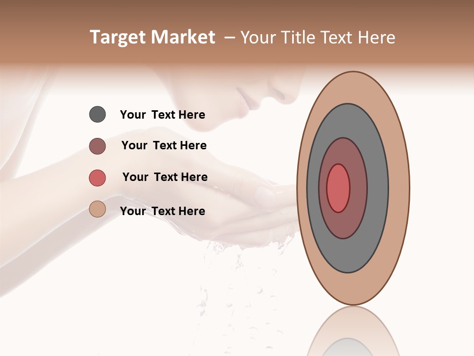 Attractive Cosmetics Girl PowerPoint Template