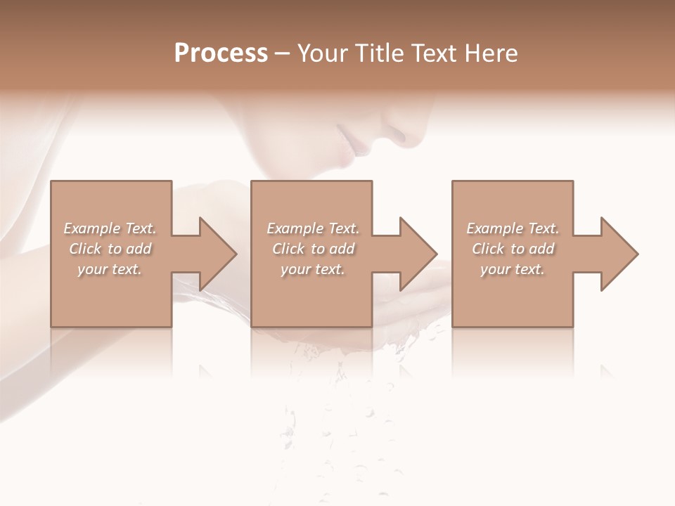 Attractive Cosmetics Girl PowerPoint Template