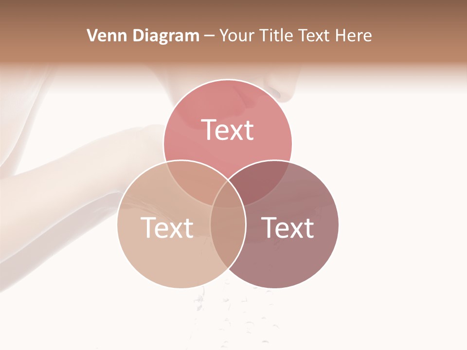 Attractive Cosmetics Girl PowerPoint Template