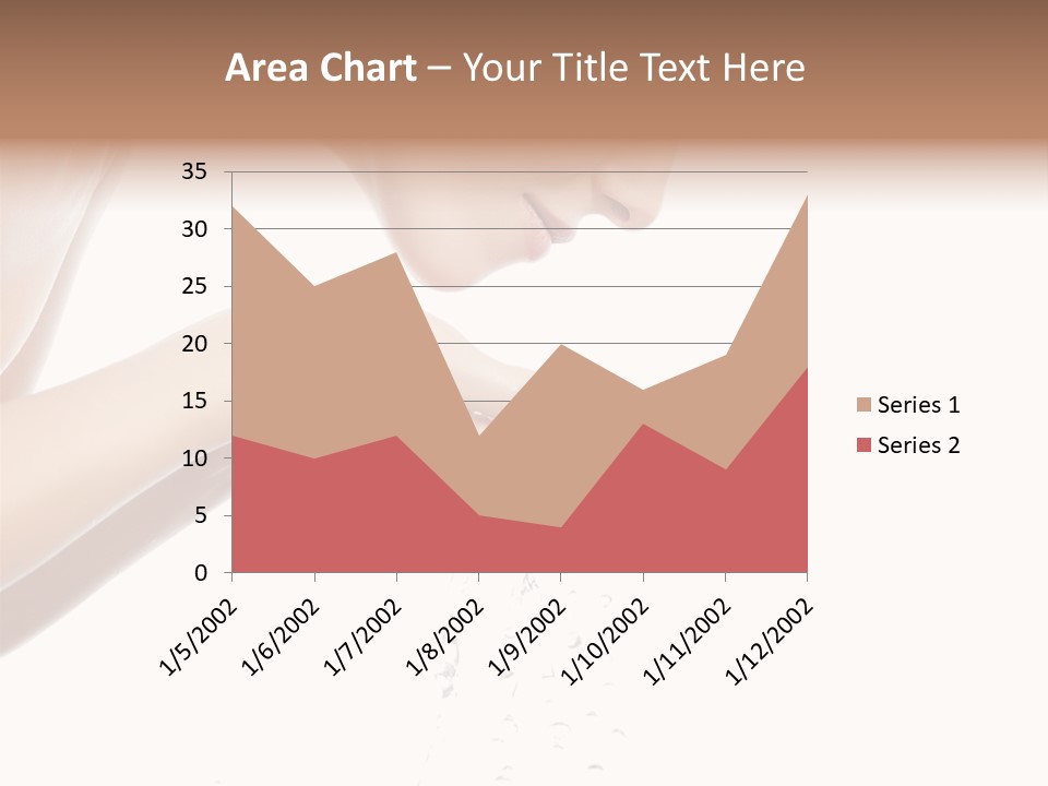 Attractive Cosmetics Girl PowerPoint Template